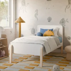 Discount TipToe Twin Bed - White and Washed Natural Twin, Full & Queen Beds