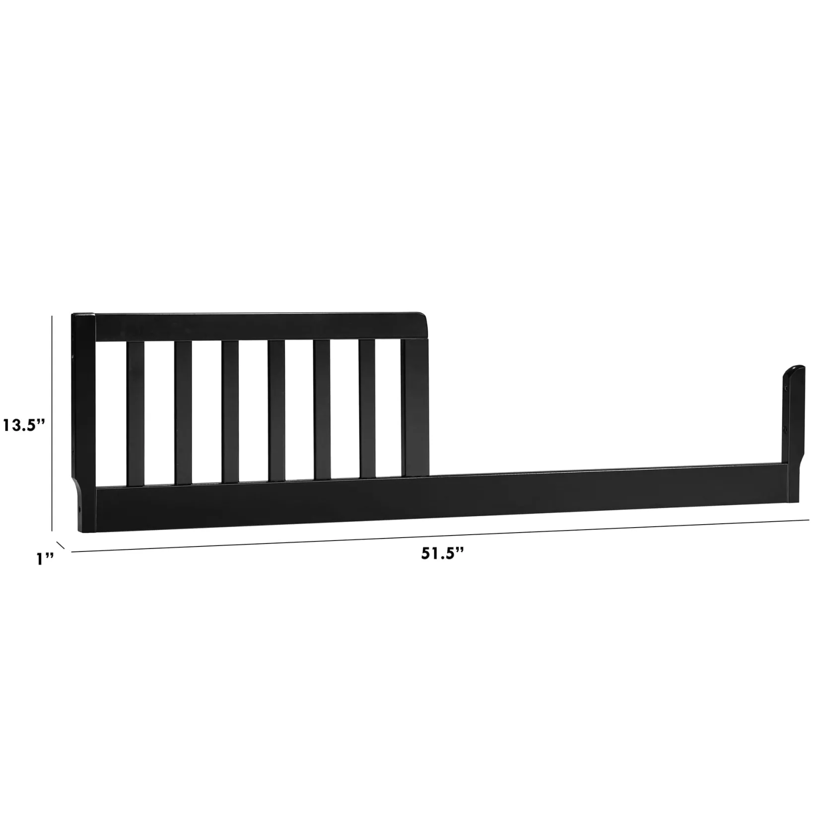New Toddler Bed Conversion Kit - Ebony Toddler Rails|Cribs & Mattresses