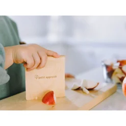 New Toddler Safe Wooden Knife and Cutting Board Set Kids Tableware|Plates & Placemats