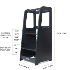 Sale Toddler Tower - Graphite Learning Towers & Step Stools