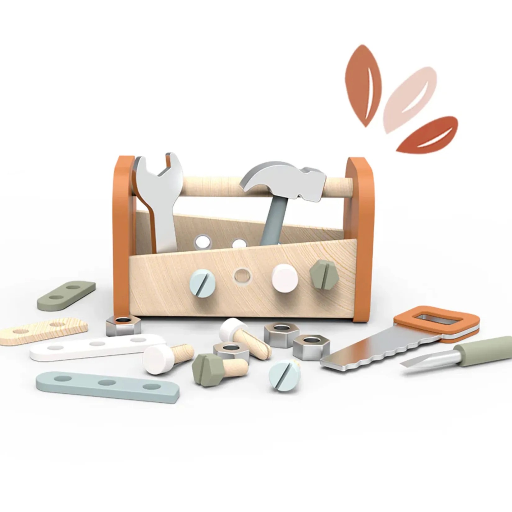 Pretend Play & Imitation|Wooden Toys>Speedy Monkey Tool Box Workbench