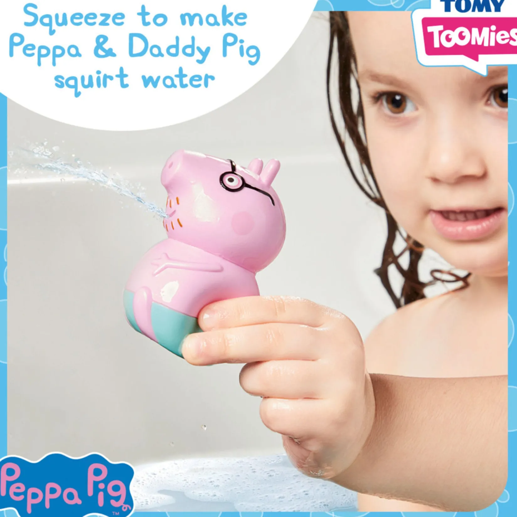 Toomies Peppa Pig Peppa Pull & Go Pedalo Bath Toys|Bath Accessories