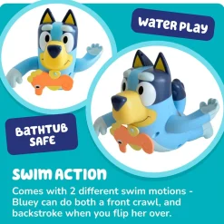 Clearance Toomies Swimming Bluey Bath Toy with Seahorse Bath Toys|Bath Accessories