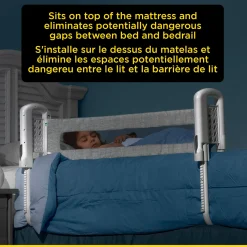 Top-of-Mattress Bed Rail - Grey Gates & Safety