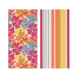 Hot Towels (2) - Blossom Stripe Kids Summer Activities|Outdoors & Travel