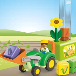 Assembly & Construction>Playmobil Tractor With Load And Drop Planter