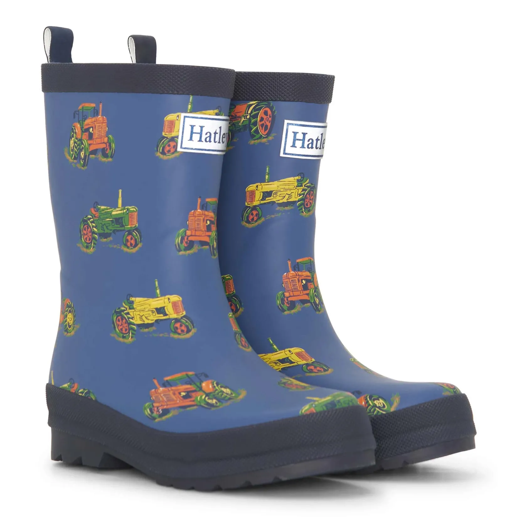 Rain Boots>Hatley Tractors Rain Boots 5-2 Navy