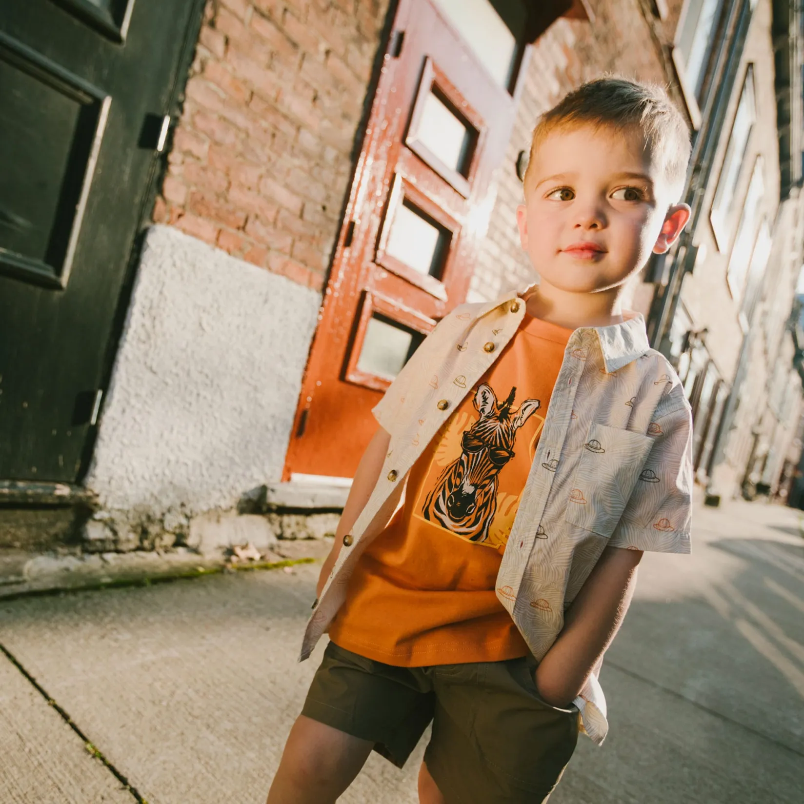 Outlet Trail Safari Shirt 3-6 Kids/BOY Tops