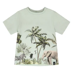 Tops>Deux par Deux Trail Safari T-shirt 3-6 Mint