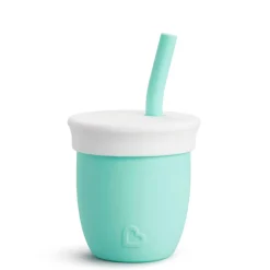 Sale Training Silicone Cup with straw 4oz - Mint Kids Tableware|Plates & Placemats