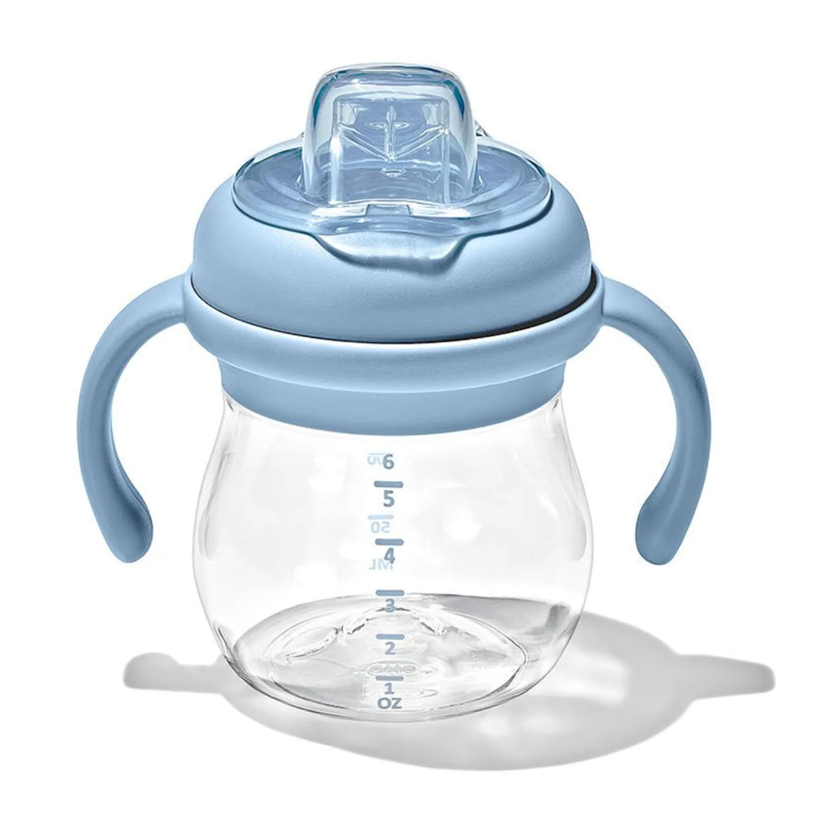 Breastfeeding|Tableware>Oxo Tot Transitions Soft Spout Sippy Cup With Removable Handles 6oz - Dusk
