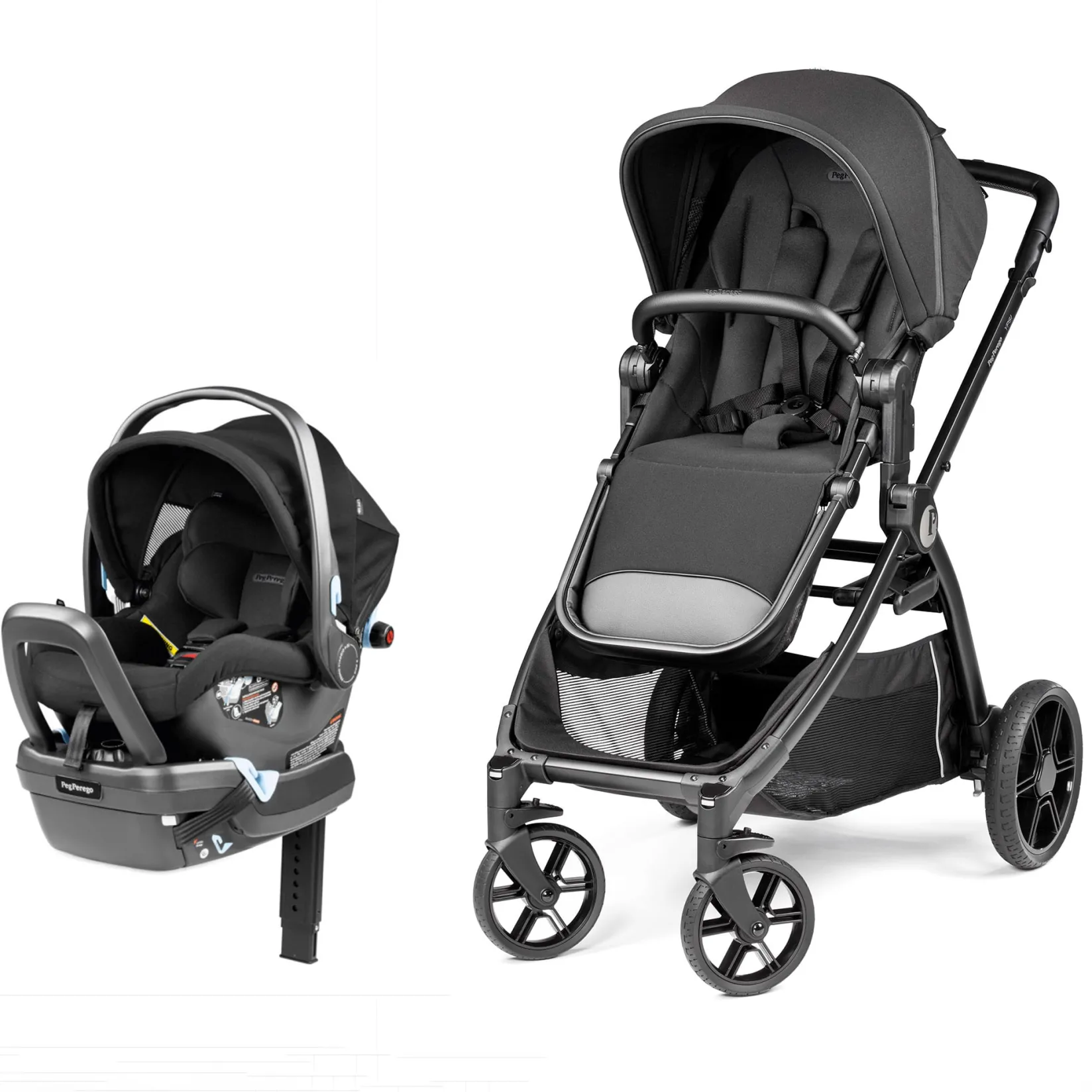 Strollers|Strollers & Trailers>Peg Perego Travel System Ypsi True Black