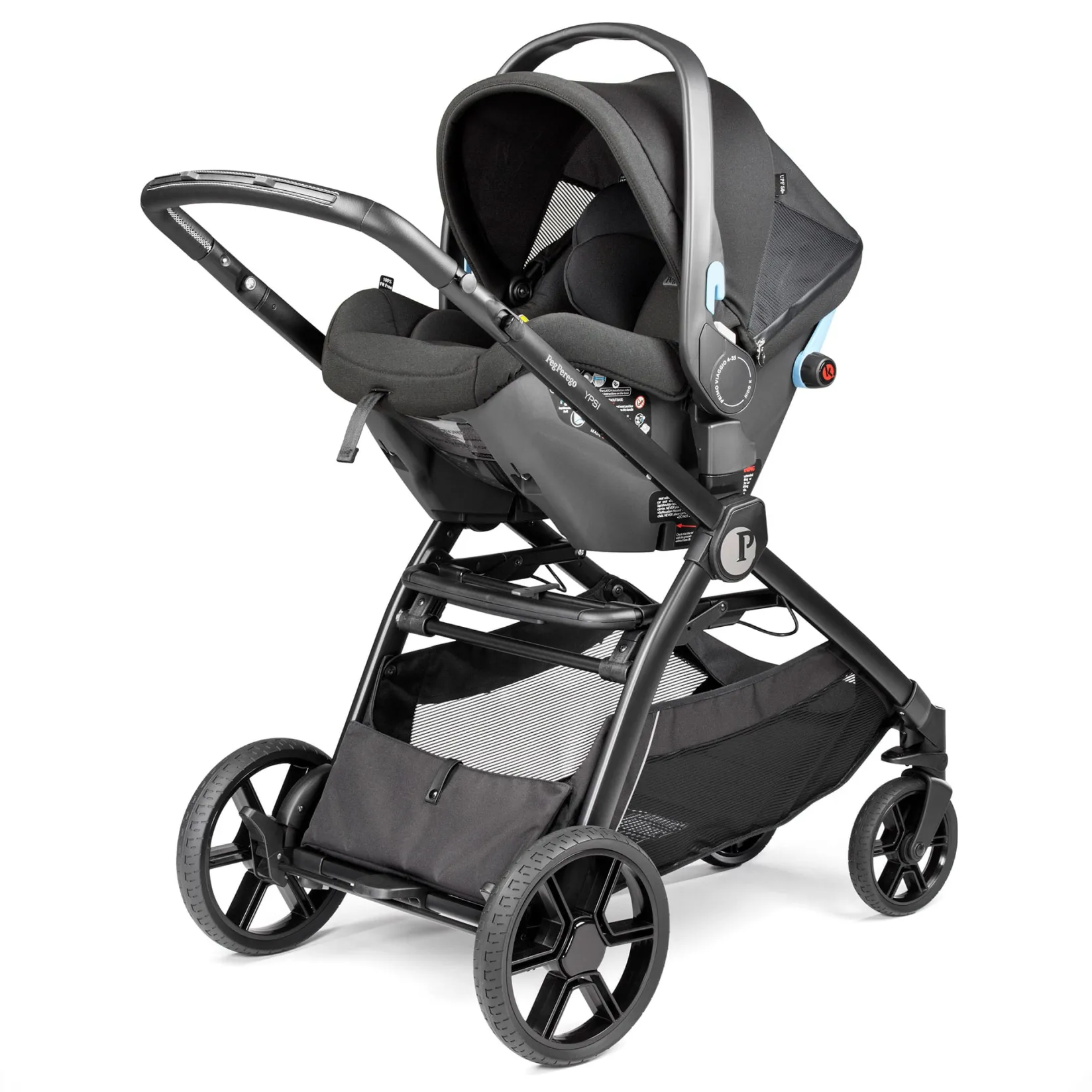 Strollers|Strollers & Trailers>Peg Perego Travel System Ypsi True Black
