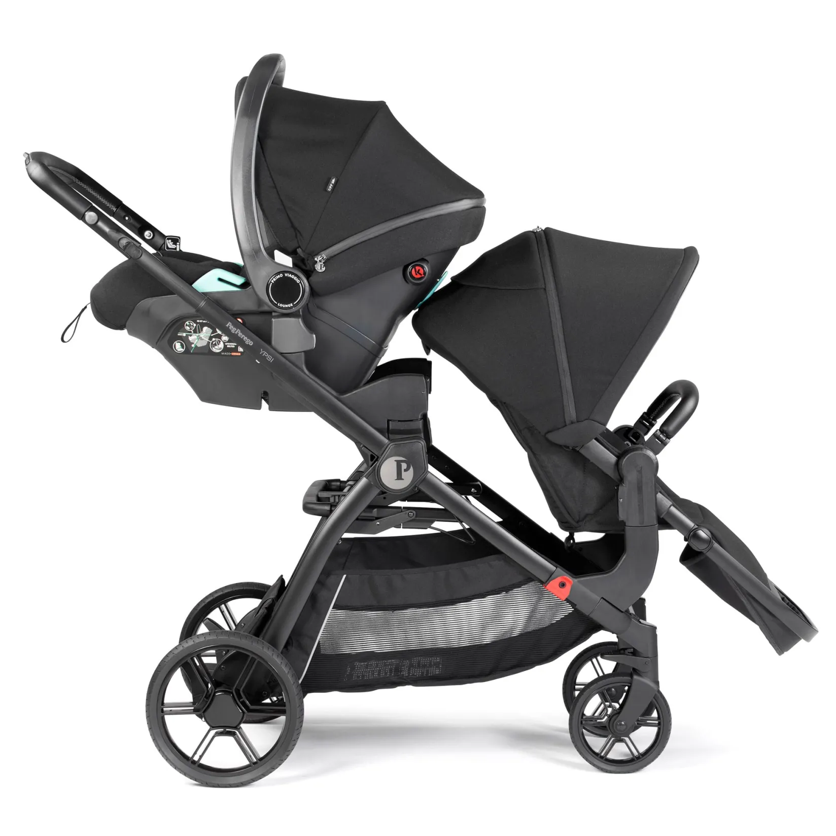 Strollers|Strollers & Trailers>Peg Perego Travel System Ypsi True Black