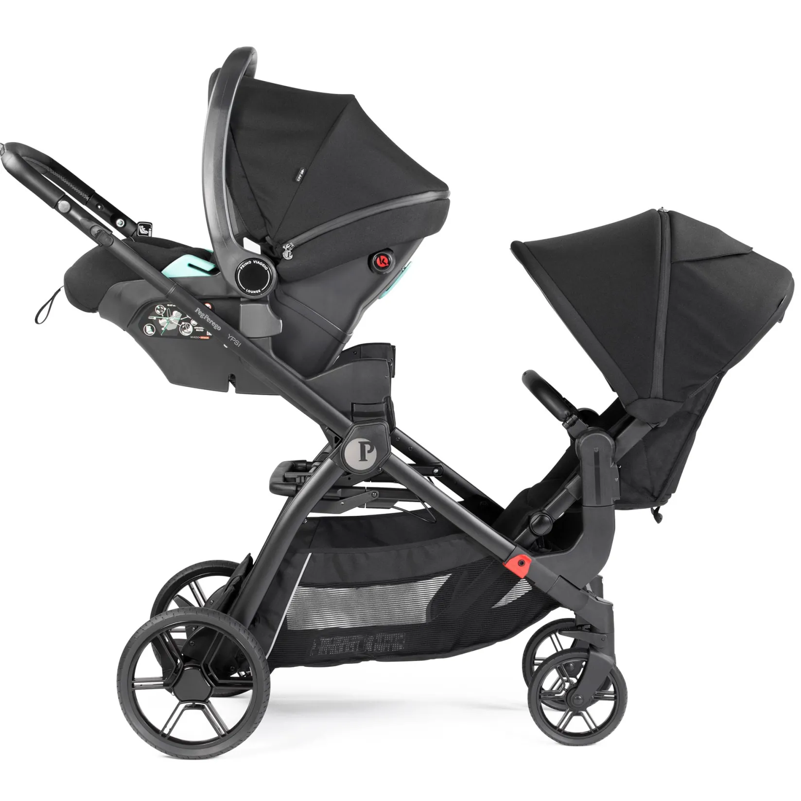 Strollers|Strollers & Trailers>Peg Perego Travel System Ypsi True Black