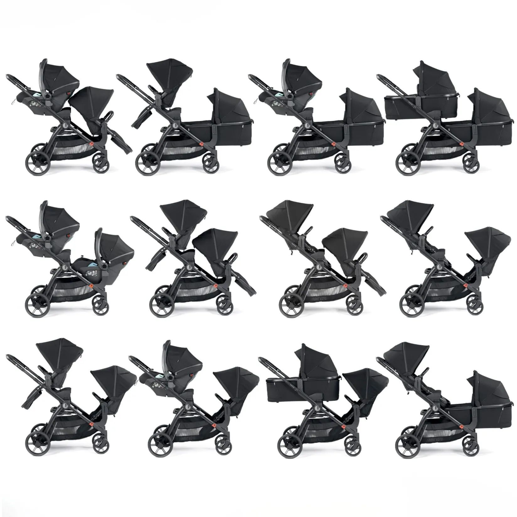 Strollers|Strollers & Trailers>Peg Perego Travel System Ypsi True Black