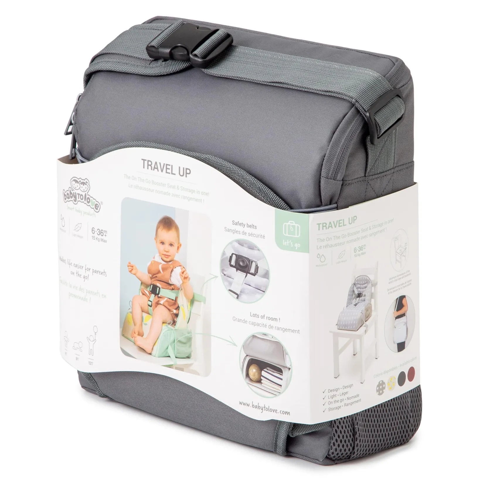 High Chairs & Booster Seats|High Chairs & Booster Seats>Baby To Love Travel Up Booster Seat - Anthracite