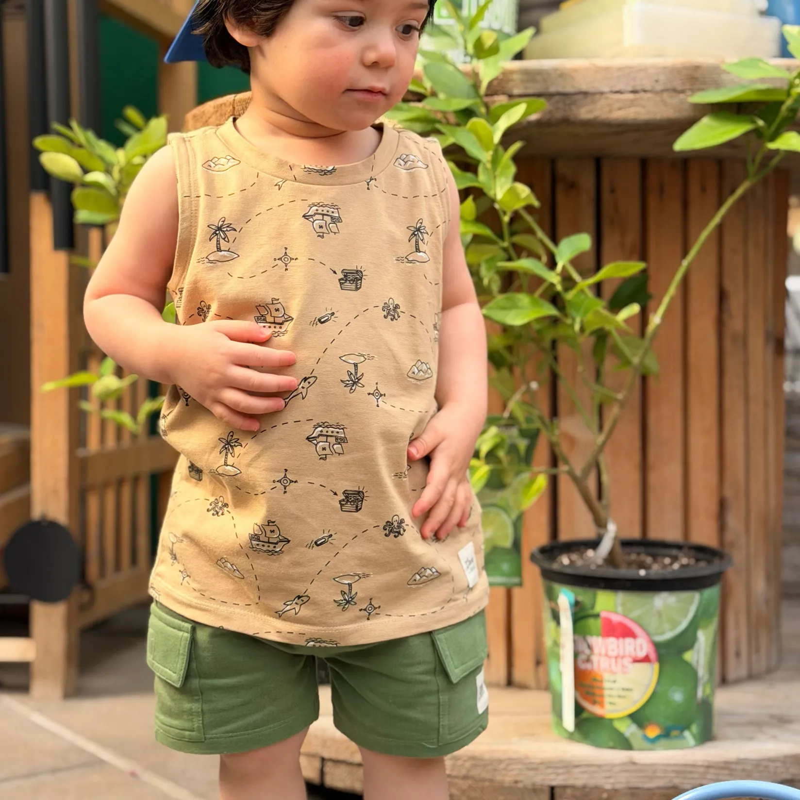 Clearance Treasure Hunt Tank Top 2-8y Kids/BOY Tops