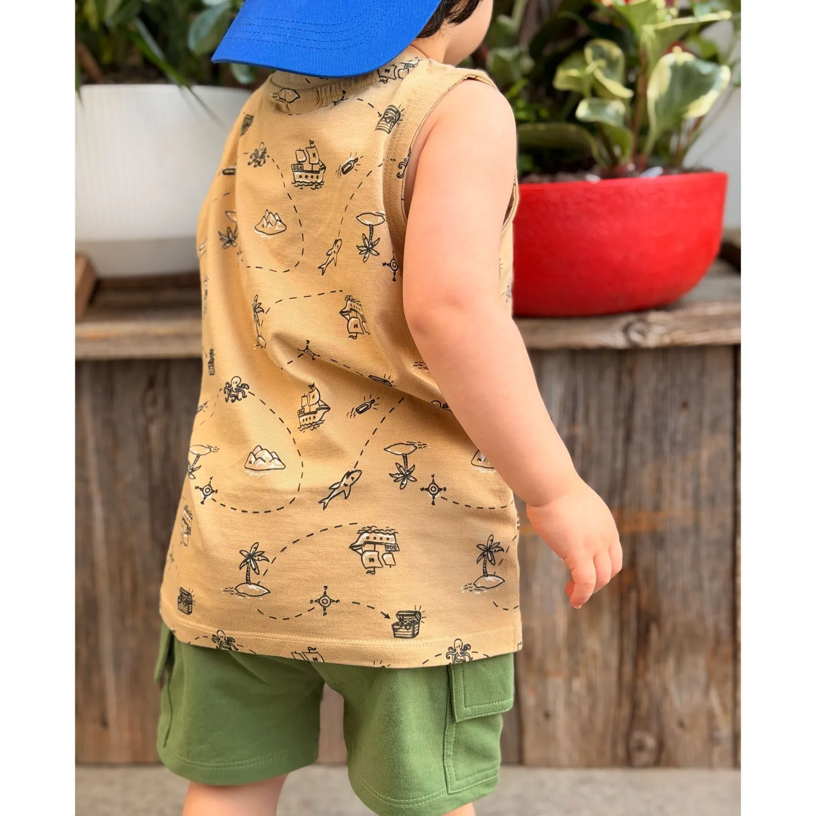 Clearance Treasure Hunt Tank Top 2-8y Kids/BOY Tops