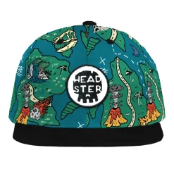 Hats & Caps>Headster Kids Treasure Map Snapback 6-24m Teal