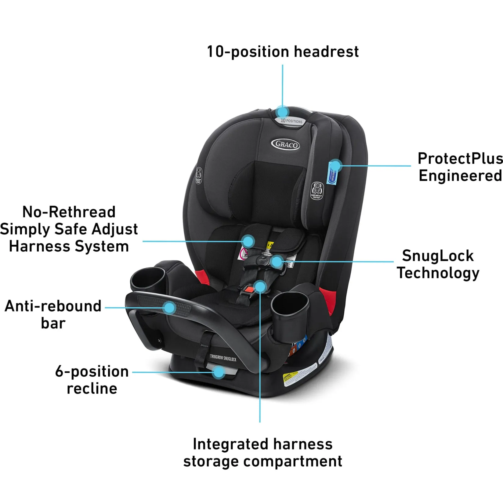 Outlet TrioGrow Snuglock 3-In-1 Car Seat - Prescott Kids Car Seats & Booster Seats|Car Seats