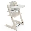 High Chairs & Booster Seats|High Chairs & Booster Seats>Stokke Tripp Trapp® High Chair V2 Whitewash, Nordic Grey Cushion and ® Tray