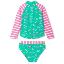 Swimsuits>Hatley Tropical Escape Swimsuit 3-8 Turquoise