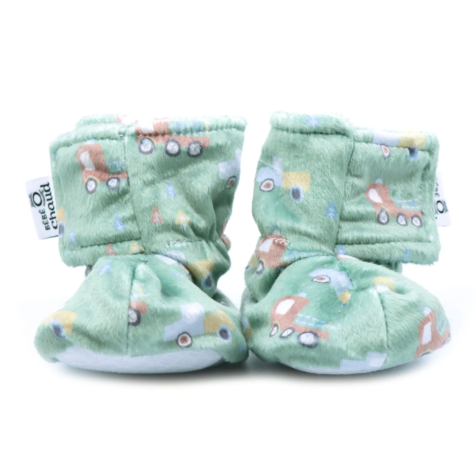 Slippers>Bebe O Chaud Truck Velux Slippers 6-18m Sage