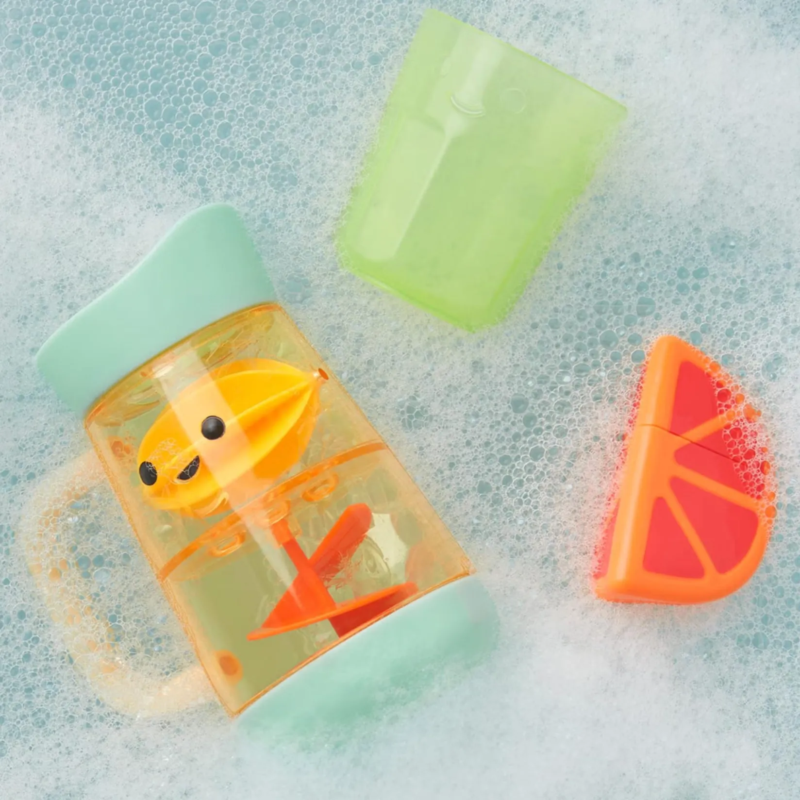 Bath Toys|Bath Accessories>Skip Hop Tub-to-Table cafe Swirl And Splash Lemonade Bath toy Set
