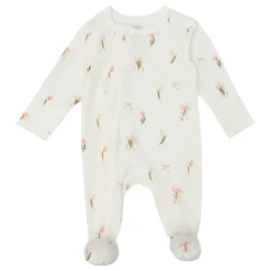 Preemie Clothing|Pajamas>Mon Premier Tulips My First Pajamas Premature-18m Ivory