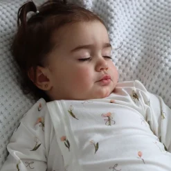 Preemie Clothing|Pajamas>Mon Premier Tulips My First Pajamas Premature-18m Ivory