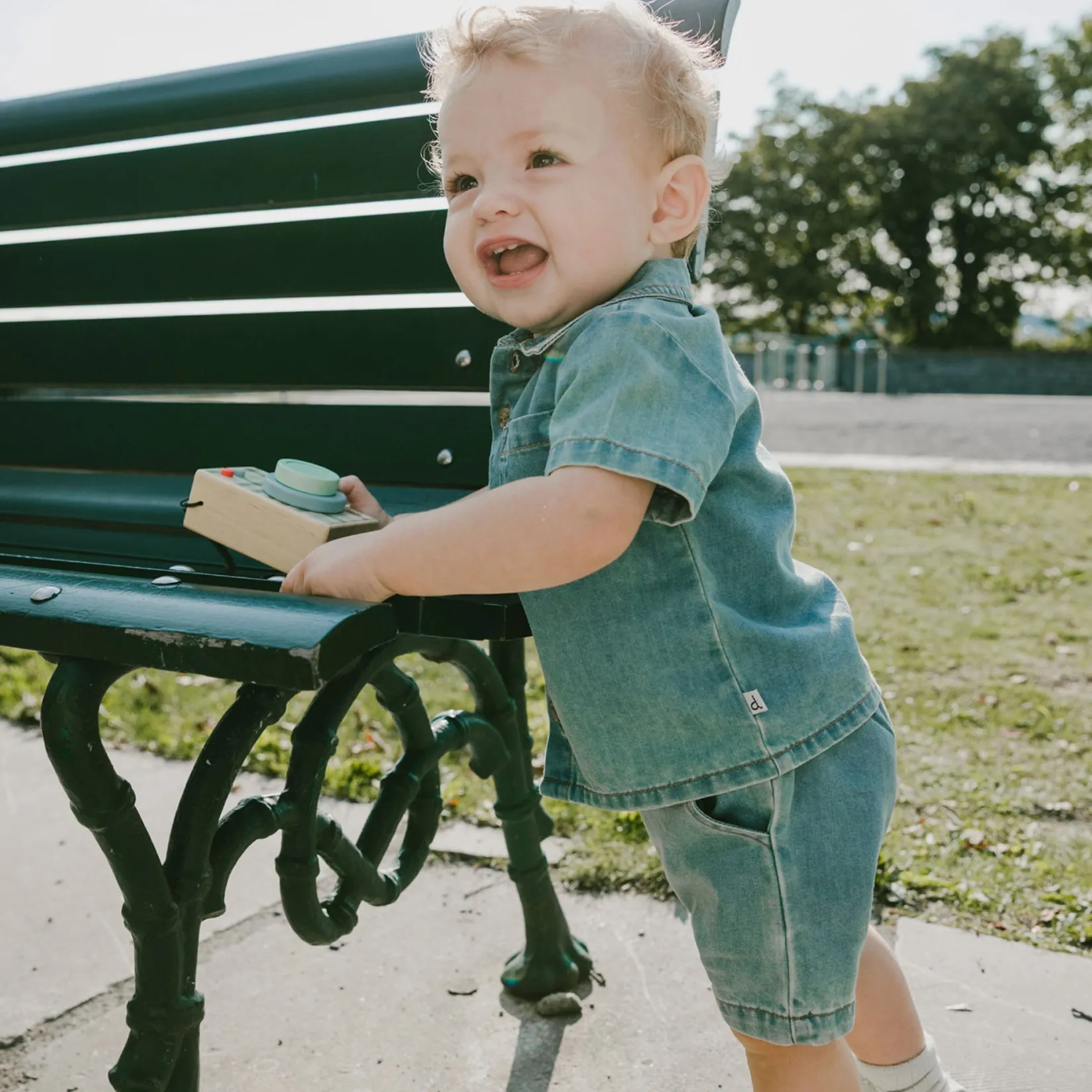 Outfit Sets>Deux par Deux Turtle 2pces Set 3-24m Blue