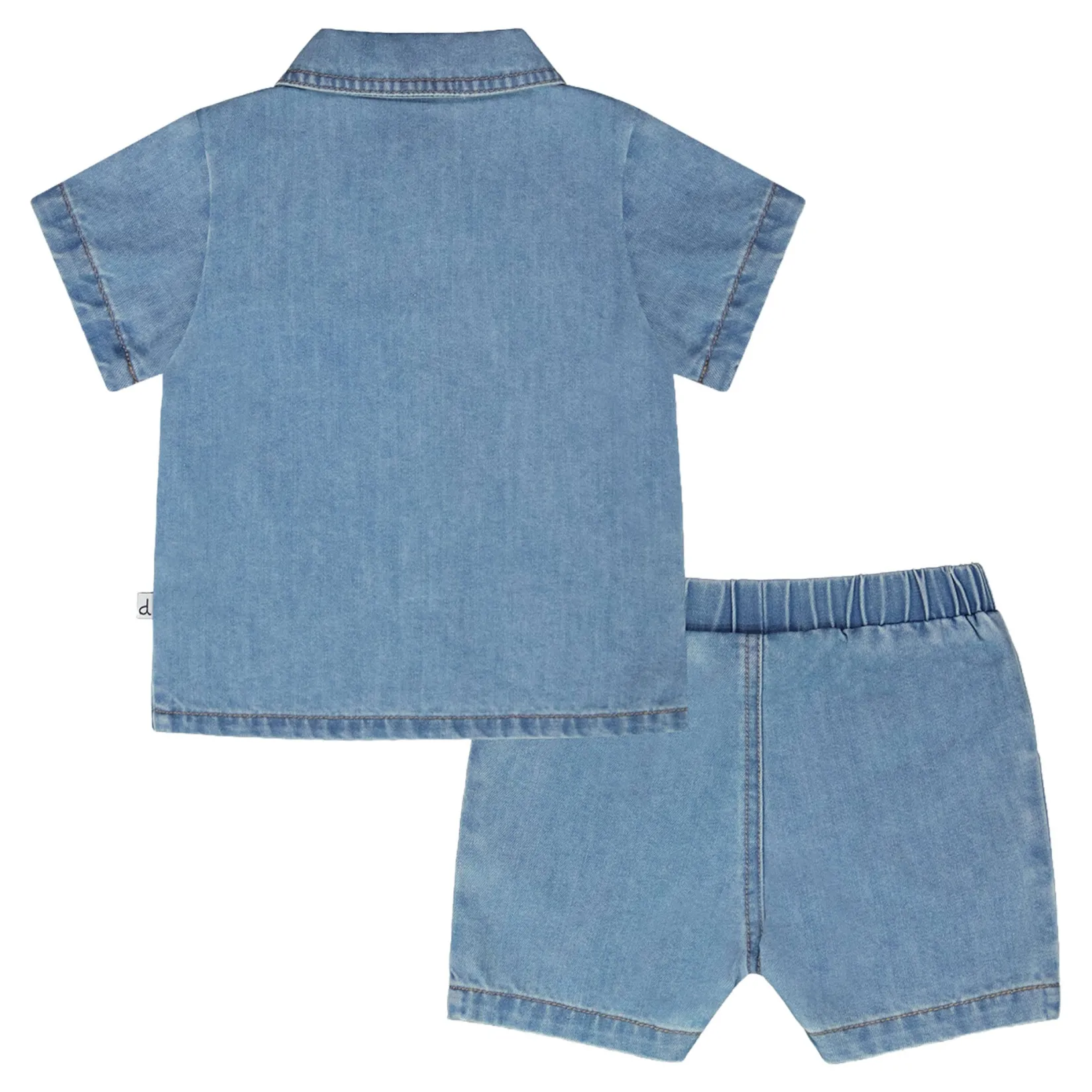 Outfit Sets>Deux par Deux Turtle 2pces Set 3-24m Blue