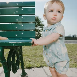 Outlet Turtle Romper 3-24m BOY Rompers & Jumpsuits