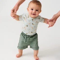 Shorts & Bermuda>Minymo Twill Shorts 6-24m Sage