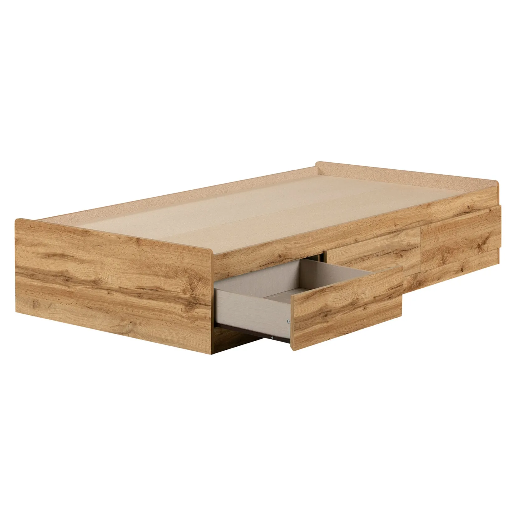 Outlet Twin Bed - Tassio Nordik Oak Twin, Full & Queen Beds