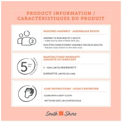 Outlet Twin Bed - Tassio Nordik Oak Twin, Full & Queen Beds