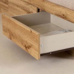 Outlet Twin Bed - Tassio Nordik Oak Twin, Full & Queen Beds