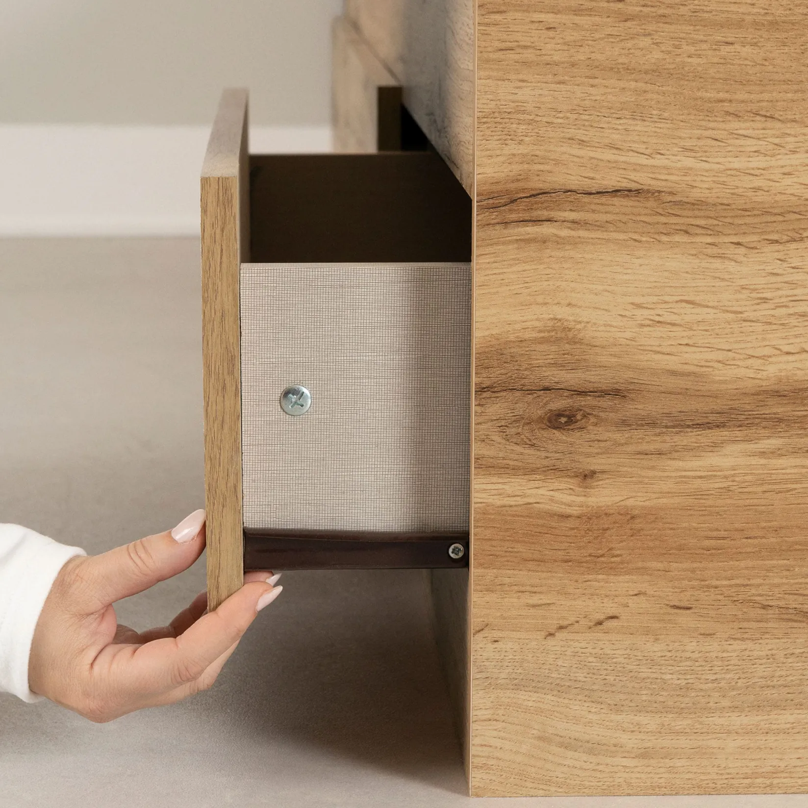 Twin, Full & Queen Beds>South Shore Twin Bed and Headboard Set - Tassio Nordik Oak