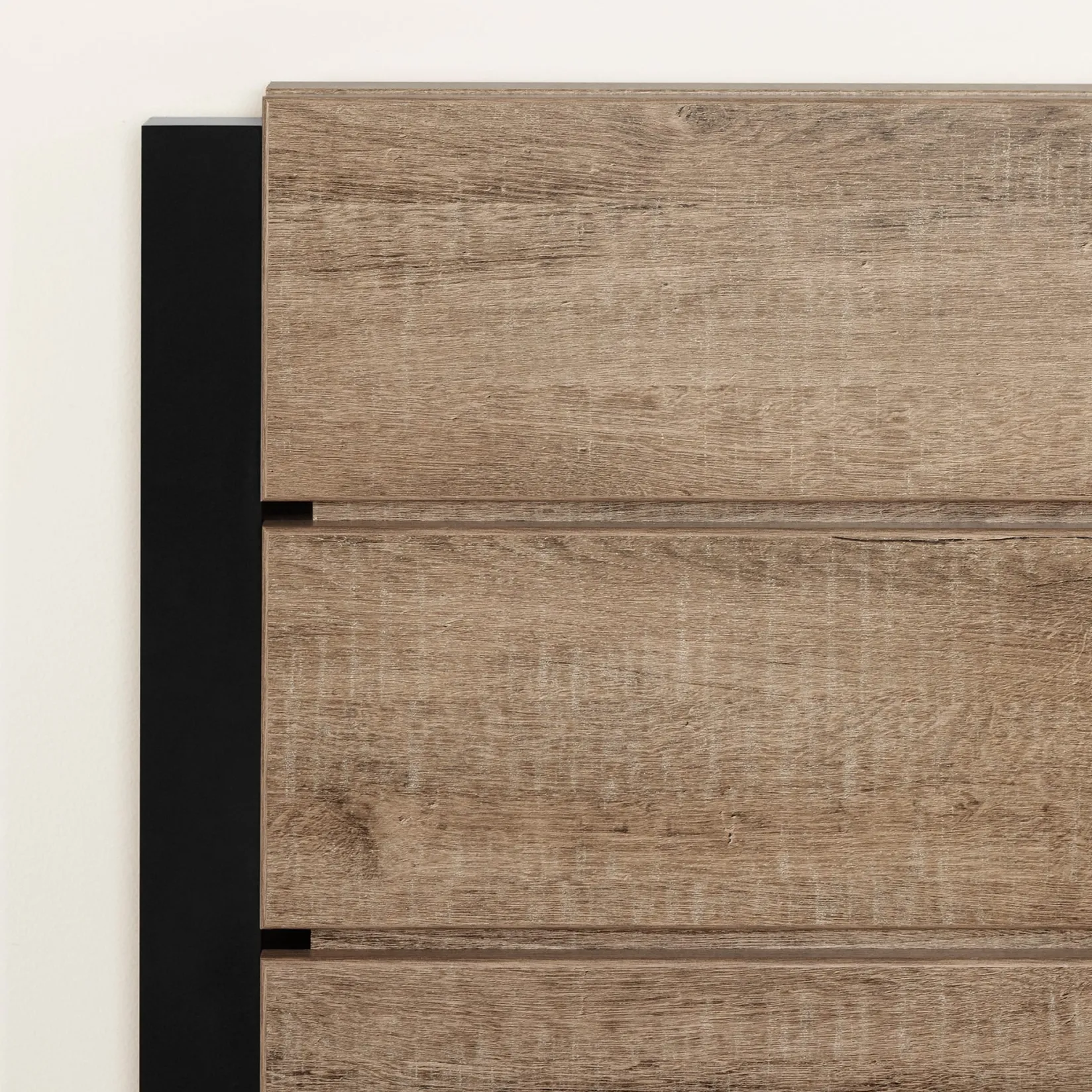 Twin, Full & Queen Beds>South Shore Twin Bed and Headboard Set - Arlen Weathered Oak