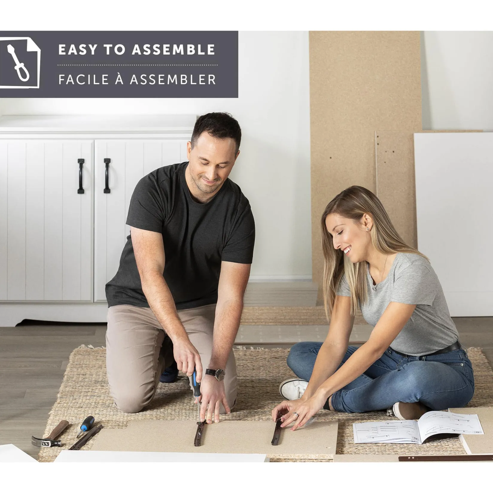 Twin, Full & Queen Beds>South Shore Twin Bed with 3 Drawers - Callesto Pure White