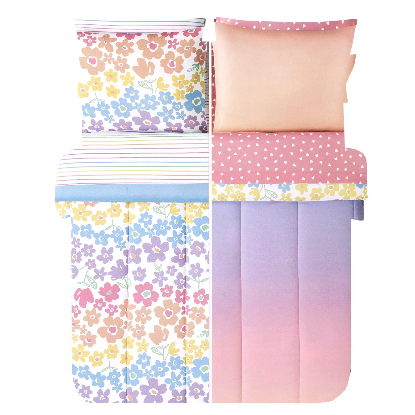 Comforters & Quilts|Twin Bedding>Literie Beco Twin Comforter Set - Flowers