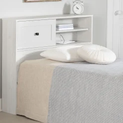 Outlet Twin Headboard - Hazen White Pine Twin, Full & Queen Beds