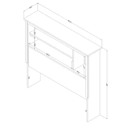 Outlet Twin Headboard - Tassio Nordik Oak Twin, Full & Queen Beds