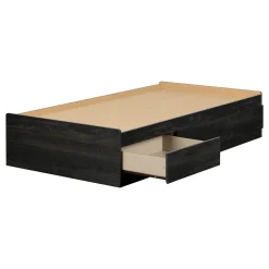 Twin, Full & Queen Beds>South Shore Twin Mates Bed with 3 Drawers - Hourra Gray Oak