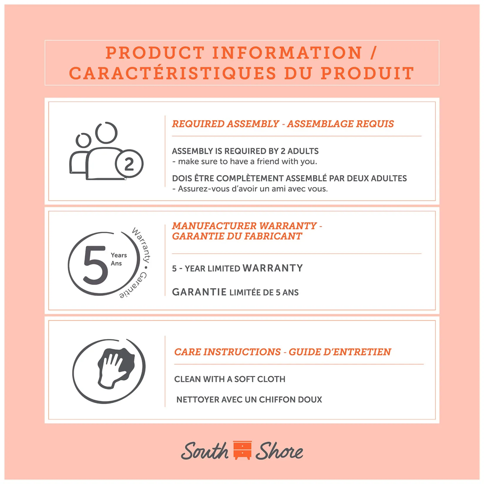 Twin Mates Bed With Bookcase Headboard Set - Reevo Pure White Twin, Full & Queen Beds