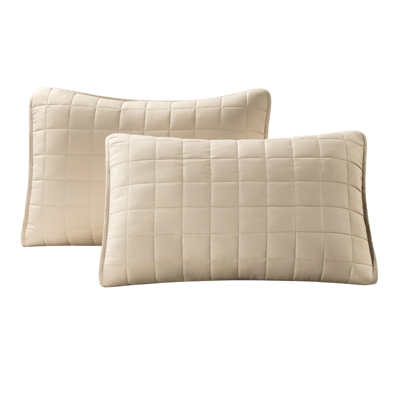 Comforters & Quilts|Twin Bedding>Cathay Home Twin Quilt Set - Cream