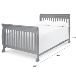 Toddler Rails|Cribs & Mattresses>Million Dollar Baby Twin/Full Size Bed Conversion Kit - Grey Finish