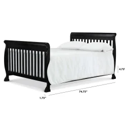 New Twin/Full Size Bed Conversion Kit - Ebony Toddler Rails|Cribs & Mattresses