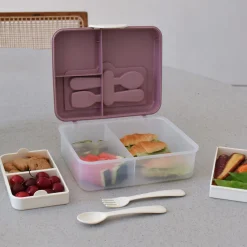 Online Two Tier Bento - Pink Kids Breastfeeding|Snack Bags & Containers
